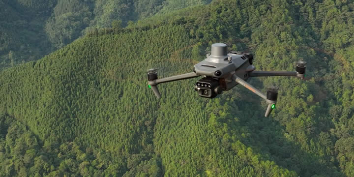 Mavic 3 Multispectral (Mavic 3M)は、RGBカメラとマルチスペクトルカメラを搭載しており、これらのカメラで作物を詳細にスキャンし、生育状況を分析することができます。Mavic 3Mは、農業生産管理に必要な高い精度の詳細データをを提供し、農業の「見える化」を促進します。