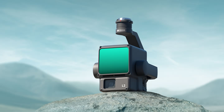 Zenmuse L2は、フレームベースのLiDAR、独自開発の高精度IMUシステム、/3型CMOS RGBマッピング カメラを一つに統合し、信頼性の高い地形データを取得できる、より高精度で高効率なDJI 飛行プラットフォームです。DJI Terraと併用すると、3Dデータ収集や高精度の後処理を実現するターンキーソリューションとなります。