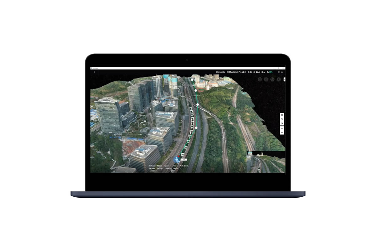 DJI Terraは、周辺環境のデータを取り込んで分析し、可視化できる簡単操作のマッピングソフトウェアです。これにより、産業分野の専門家は、業務現場の事例をデジタル資産へ変換することができます。