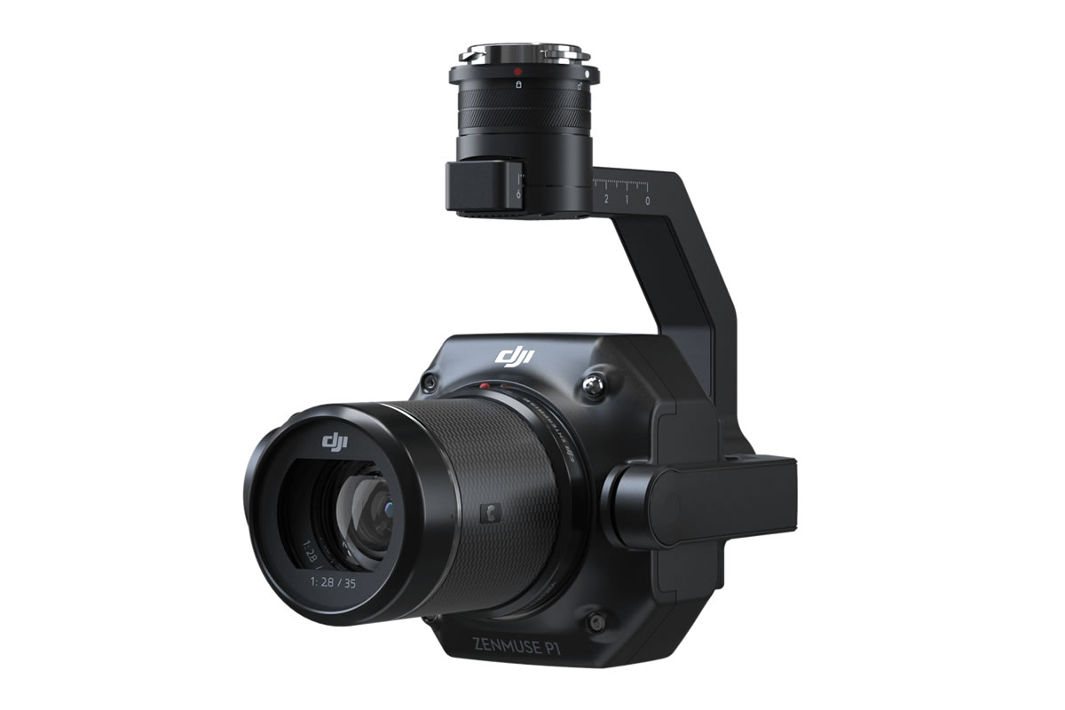 Zenmuse P1は、フルサイズセンサーカメラと交換可能な単焦点レンズを3軸ジンバルスタビライザーに搭載しています。 航空写真測量用に設計され、精度と効率をまったく新しいレベルに引き上げます。